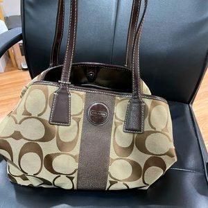 Brown coach purse